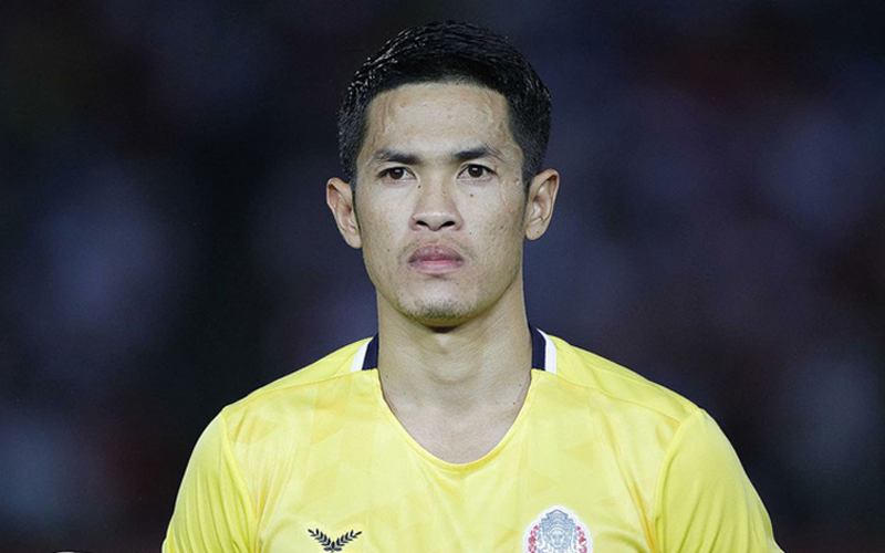 Thủ môn Vichet của ĐT Campuchia Việt Nam vs Campuchia, AFF Cup, tin tức AFF Cup, ĐT Việt Nam, bóng đá Việt Nam, Park Hang Seo, Campuchia